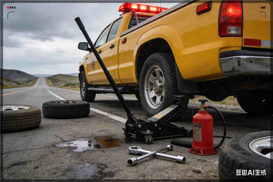 张家界爆胎道路救援-汽车换轮胎