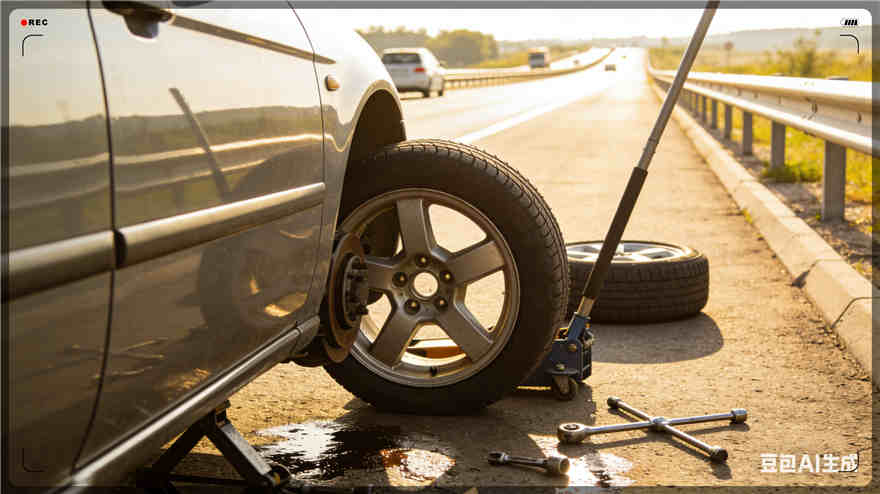 张家界高速公路扎胎-汽车流动补胎